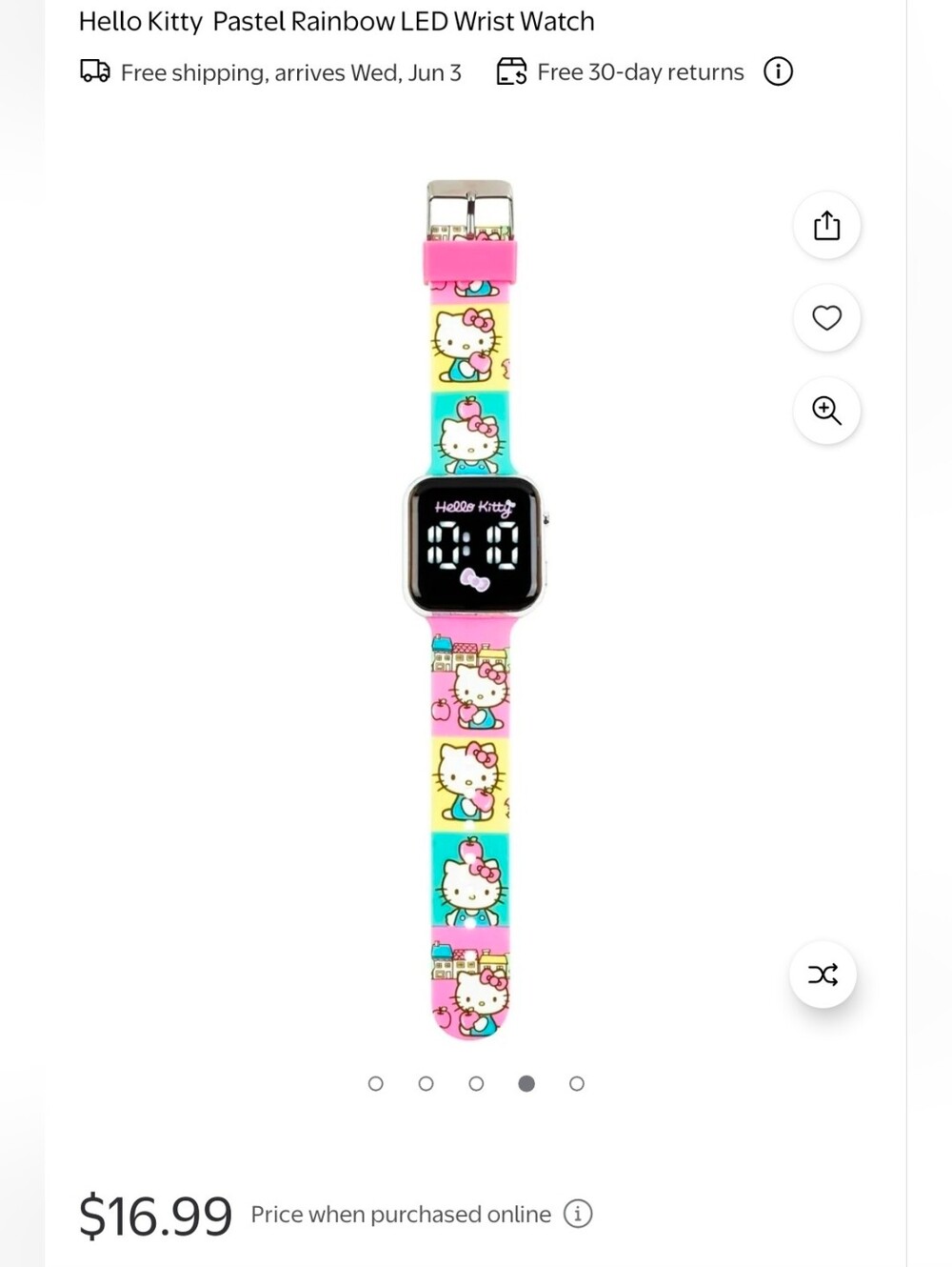 Hello Kitty LED Watch - Picture 4 of 4